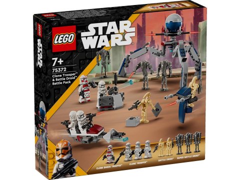 LEGO Star Wars Zestaw bitewny z żołnierzem armii klonów™ i droidem bojowym 75372 LEGO LEGO Star Wars Zestaw bitewny z żołnierzem armii klonów™ i droidem bojowym 75372 LEGO