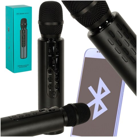 Mikrofon bezprzewodowy do karaoke Bluetooth czarny Kik sp. z o.o. sp. k. Mikrofon bezprzewodowy do karaoke Bluetooth czarny Kik sp. z o.o. sp. k.