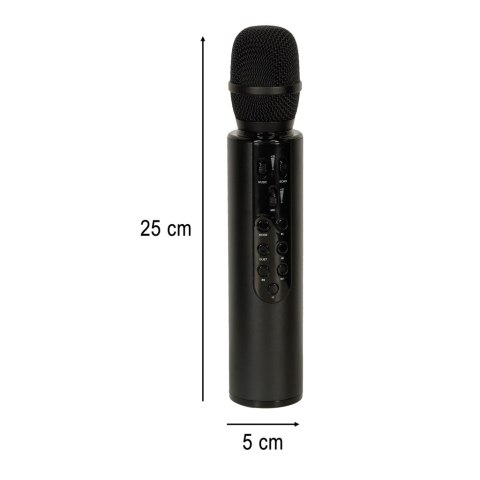 Mikrofon bezprzewodowy do karaoke Bluetooth czarny Kik sp. z o.o. sp. k. Mikrofon bezprzewodowy do karaoke Bluetooth czarny Kik sp. z o.o. sp. k.