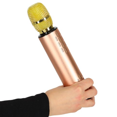 Mikrofon bezprzewodowy do karaoke Bluetooth złoty Kik sp. z o.o. sp. k. Mikrofon bezprzewodowy do karaoke Bluetooth złoty Kik sp. z o.o. sp. k.
