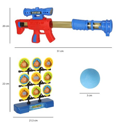 Strzelanie do celu ruchoma tarcza gra zręcznościowa pistolet piłki Kik sp. z o.o. sp. k. Strzelanie do celu ruchoma tarcza gra zręcznościowa pistolet piłki Kik sp. z o.o. sp. k.