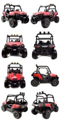 MEGA BUGGY UTV DLA 2 DZIECI, 4 SILNIKI, MIĘKKIE SIEDZENIE, MIĘKKIE KOŁA/7988-HIGH Import SUPER-TOYS