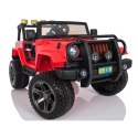 MEGA JEEP 4X4 Z REDUKTOREM NAPĘDU EXCLUSIVE, WOLNY START,MIĘKKIE KOŁA, 2x12V 10 Ah/WXE1688 Import SUPER-TOYS