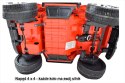 MEGA JEEP SUNSHINE, NAPĘD 4X4, 2X12V, WOLNY START/ MIĘKKIE KOŁA, BLUETOOTH, RADIO EXCLUSIVE/2388 Import SUPER-TOYS