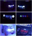 MEGA JEEP SUNSHINE, NAPĘD 4X4, 2X12V, WOLNY START/ MIĘKKIE KOŁA, BLUETOOTH, RADIO EXCLUSIVE/2388 Import SUPER-TOYS