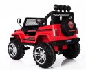 MEGA JEEP SUNSHINE, NAPĘD 4X4, 2X12V, WOLNY START/ MIĘKKIE KOŁA, BLUETOOTH, RADIO EXCLUSIVE/2388 Import SUPER-TOYS