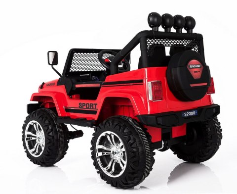 MEGA JEEP SUNSHINE, NAPĘD 4X4, 2X12V, WOLNY START/ MIĘKKIE KOŁA, BLUETOOTH, RADIO EXCLUSIVE/2388 Import SUPER-TOYS MEGA JEEP SUNSHINE, NAPĘD 4X4, 2X12V, WOLNY START/ MIĘKKIE KOŁA, BLUETOOTH, RADIO EXCLUSIVE/2388 Import SUPER-TOYS