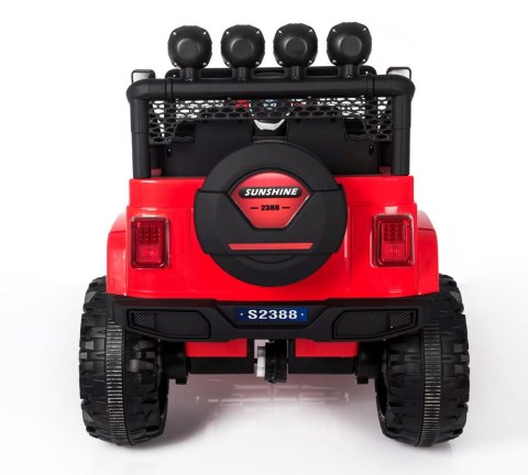 MEGA JEEP SUNSHINE, NAPĘD 4X4, 2X12V, WOLNY START/ MIĘKKIE KOŁA, BLUETOOTH, RADIO EXCLUSIVE/2388 Import SUPER-TOYS MEGA JEEP SUNSHINE, NAPĘD 4X4, 2X12V, WOLNY START/ MIĘKKIE KOŁA, BLUETOOTH, RADIO EXCLUSIVE/2388 Import SUPER-TOYS