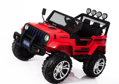 MEGA JEEP SUNSHINE, NAPĘD 4X4, 2X12V, WOLNY START/ MIĘKKIE KOŁA, BLUETOOTH, RADIO EXCLUSIVE/2388 Import SUPER-TOYS MEGA JEEP SUNSHINE, NAPĘD 4X4, 2X12V, WOLNY START/ MIĘKKIE KOŁA, BLUETOOTH, RADIO EXCLUSIVE/2388 Import SUPER-TOYS