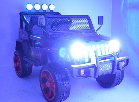 MEGA JEEP SUNSHINE, NAPĘD 4X4, 2X12V, WOLNY START/ MIĘKKIE KOŁA, BLUETOOTH, RADIO EXCLUSIVE/2388 Import SUPER-TOYS MEGA JEEP SUNSHINE, NAPĘD 4X4, 2X12V, WOLNY START/ MIĘKKIE KOŁA, BLUETOOTH, RADIO EXCLUSIVE/2388 Import SUPER-TOYS