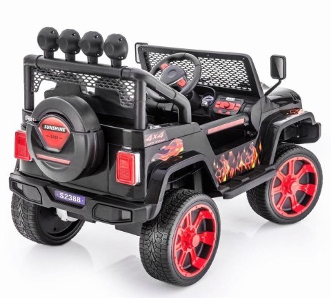 MEGA JEEP SUNSHINE, NAPĘD 4X4, 2X12V, WOLNY START/ MIĘKKIE KOŁA, BLUETOOTH, RADIO EXCLUSIVE/2388 Import SUPER-TOYS MEGA JEEP SUNSHINE, NAPĘD 4X4, 2X12V, WOLNY START/ MIĘKKIE KOŁA, BLUETOOTH, RADIO EXCLUSIVE/2388 Import SUPER-TOYS
