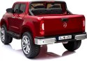 MERCEDES X LICENCJA, 4X4, 2x12V PANEL MP4, 5 PUNKTOWE PASY, MIĘKKIE KOŁA EVA, MIĘKKIE SIEDZENIE, LAKIER POLEROWANY, FULL OPCJA/ Import SUPER-TOYS