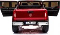 MERCEDES X LICENCJA, 4X4, 2x12V PANEL MP4, 5 PUNKTOWE PASY, MIĘKKIE KOŁA EVA, MIĘKKIE SIEDZENIE, LAKIER POLEROWANY, FULL OPCJA/ Import SUPER-TOYS