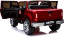MERCEDES X LICENCJA, 4X4, 2x12V PANEL MP4, 5 PUNKTOWE PASY, MIĘKKIE KOŁA EVA, MIĘKKIE SIEDZENIE, LAKIER POLEROWANY, FULL OPCJA/ Import SUPER-TOYS