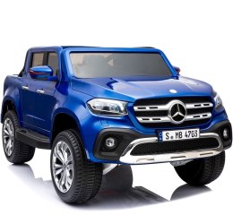 MERCEDES X LICENCJA, - 4X4 , 2x12V PANEL MP4, MIĘKKIE KOŁA EVA, MIĘKKIE SIEDZENIE, LAKIER POLEROWANY, FUNKCJA BUJANIA FULL OPC Import SUPER-TOYS