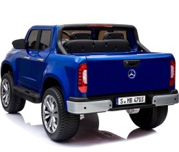 MERCEDES X LICENCJA, - 4X4 , 2x12V PANEL MP4, MIĘKKIE KOŁA EVA, MIĘKKIE SIEDZENIE, LAKIER POLEROWANY, FUNKCJA BUJANIA FULL OPC Import SUPER-TOYS