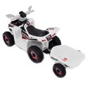 QUAD ATV ROAD Z PRZYCZEPĄ I MEGAFONEM/XMX630T Import SUPER-TOYS