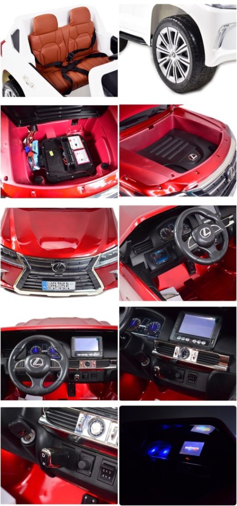 LEXUS LX-570 LAKIER, MP4, MIĘKKIE KOŁA, MIĘKKIE SIEDZENIE, PEŁNA OPCJA 2X12V/LX570 Import SUPER-TOYS LEXUS LX-570 LAKIER, MP4, MIĘKKIE KOŁA, MIĘKKIE SIEDZENIE, PEŁNA OPCJA 2X12V/LX570 Import SUPER-TOYS