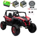 MEGA AUTO BUGGI 4X4 , PANEL , MIĘKKIE KOŁA EVA, MIĘKKIE SIEDZENIE FULL OPCJA 2X 12V, LAKIER/XMX603 Import SUPER-TOYS