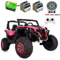 MEGA AUTO BUGGI 4X4 , PANEL , MIĘKKIE KOŁA EVA, MIĘKKIE SIEDZENIE FULL OPCJA 2X 12V/XMX603 Import SUPER-TOYS