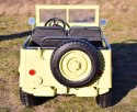 MEGA DZIP WOJSKOWY DLA 3 DZIECI, 4X4,WALIZKA NA AKUMULATOR, MIĘKKIE KOŁA, MIĘKKIE SIEDZENIE/JH101 Import SUPER-TOYS