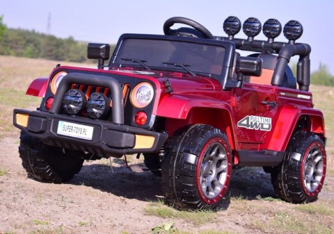 MEGA JEEP FULLTIME, NAPĘD 4X4, 1X12V ,WOLNY START/ MIĘKKIE KOŁA, FUNKCJA BUJANIA EXCLUSIVE LAKIER/7588 Import SUPER-TOYS MEGA JEEP FULLTIME, NAPĘD 4X4, 1X12V ,WOLNY START/ MIĘKKIE KOŁA, FUNKCJA BUJANIA EXCLUSIVE LAKIER/7588 Import SUPER-TOYS
