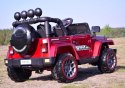 MEGA JEEP FULLTIME, NAPĘD 4X4, 1X12V ,WOLNY START/ MIĘKKIE KOŁA, FUNKCJA BUJANIA EXCLUSIVE LAKIER/7588 Import SUPER-TOYS