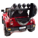 MEGA JEEP FULLTIME, NAPĘD 4X4, 1X12V ,WOLNY START/ MIĘKKIE KOŁA, FUNKCJA BUJANIA EXCLUSIVE LAKIER/7588 Import SUPER-TOYS