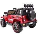 MEGA JEEP FULLTIME, NAPĘD 4X4, 1X12V ,WOLNY START/ MIĘKKIE KOŁA, FUNKCJA BUJANIA EXCLUSIVE LAKIER/7588 Import SUPER-TOYS