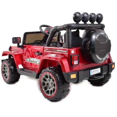 MEGA JEEP FULLTIME, NAPĘD 4X4, 1X12V ,WOLNY START/ MIĘKKIE KOŁA, FUNKCJA BUJANIA EXCLUSIVE LAKIER/7588 Import SUPER-TOYS MEGA JEEP FULLTIME, NAPĘD 4X4, 1X12V ,WOLNY START/ MIĘKKIE KOŁA, FUNKCJA BUJANIA EXCLUSIVE LAKIER/7588 Import SUPER-TOYS