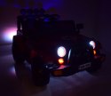 MEGA JEEP FULLTIME, NAPĘD 4X4, 1X12V ,WOLNY START/ MIĘKKIE KOŁA, FUNKCJA BUJANIA EXCLUSIVE LAKIER/7588 Import SUPER-TOYS