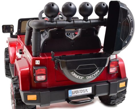 MEGA JEEP FULLTIME, NAPĘD 4X4, 1X12V ,WOLNY START/ MIĘKKIE KOŁA, FUNKCJA BUJANIA EXCLUSIVE LAKIER/7588 Import SUPER-TOYS MEGA JEEP FULLTIME, NAPĘD 4X4, 1X12V ,WOLNY START/ MIĘKKIE KOŁA, FUNKCJA BUJANIA EXCLUSIVE LAKIER/7588 Import SUPER-TOYS