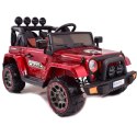 MEGA JEEP FULLTIME, NAPĘD 4X4, 1X12V ,WOLNY START/ MIĘKKIE KOŁA, FUNKCJA BUJANIA EXCLUSIVE LAKIER/7588 Import SUPER-TOYS
