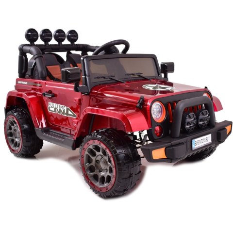 MEGA JEEP FULLTIME, NAPĘD 4X4, 1X12V ,WOLNY START/ MIĘKKIE KOŁA, FUNKCJA BUJANIA EXCLUSIVE LAKIER/7588 Import SUPER-TOYS MEGA JEEP FULLTIME, NAPĘD 4X4, 1X12V ,WOLNY START/ MIĘKKIE KOŁA, FUNKCJA BUJANIA EXCLUSIVE LAKIER/7588 Import SUPER-TOYS