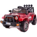 MEGA JEEP FULLTIME, NAPĘD 4X4, 1X12V ,WOLNY START/ MIĘKKIE KOŁA, FUNKCJA BUJANIA EXCLUSIVE LAKIER/7588 Import SUPER-TOYS