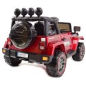 MEGA JEEP FULLTIME, NAPĘD 4X4, 1X12V ,WOLNY START/ MIĘKKIE KOŁA, FUNKCJA BUJANIA EXCLUSIVE LAKIER/7588 Import SUPER-TOYS
