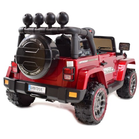 MEGA JEEP FULLTIME, NAPĘD 4X4, 1X12V ,WOLNY START/ MIĘKKIE KOŁA, FUNKCJA BUJANIA EXCLUSIVE LAKIER/7588 Import SUPER-TOYS MEGA JEEP FULLTIME, NAPĘD 4X4, 1X12V ,WOLNY START/ MIĘKKIE KOŁA, FUNKCJA BUJANIA EXCLUSIVE LAKIER/7588 Import SUPER-TOYS