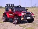 MEGA JEEP FULLTIME, NAPĘD 4X4, 1X12V ,WOLNY START/ MIĘKKIE KOŁA, FUNKCJA BUJANIA EXCLUSIVE LAKIER/7588 Import SUPER-TOYS