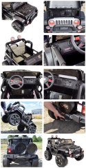 MEGA JEEP PERFECT 002B EXCLUSIVE 4x4, WOLNY START/ MIĘKKIE KOŁA,/HP-002B Import SUPER-TOYS