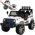 MEGA JEEP SUNSHINE, NAPĘD 4X4, 2X12V ,WOLNY START/ MIĘKKIE KOŁA, BLUETOOTH, RADIO EXCLUSIVE/2388 Import SUPER-TOYS
