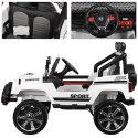 MEGA JEEP SUNSHINE, NAPĘD 4X4, 2X12V ,WOLNY START/ MIĘKKIE KOŁA, BLUETOOTH, RADIO EXCLUSIVE/2388 Import SUPER-TOYS