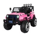 MEGA JEEP SUNSHINE, NAPĘD 4X4, 2X12V ,WOLNY START/ MIĘKKIE KOŁA, BLUETOOTH, RADIO EXCLUSIVE/2388 Import SUPER-TOYS