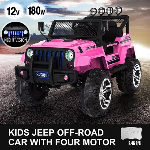MEGA JEEP SUNSHINE, NAPĘD 4X4, 2X12V ,WOLNY START/ MIĘKKIE KOŁA, BLUETOOTH, RADIO EXCLUSIVE/2388 Import SUPER-TOYS MEGA JEEP SUNSHINE, NAPĘD 4X4, 2X12V ,WOLNY START/ MIĘKKIE KOŁA, BLUETOOTH, RADIO EXCLUSIVE/2388 Import SUPER-TOYS