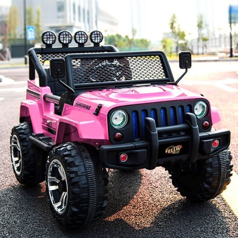 MEGA JEEP SUNSHINE, NAPĘD 4X4, 2X12V ,WOLNY START/ MIĘKKIE KOŁA, BLUETOOTH, RADIO EXCLUSIVE/2388 Import SUPER-TOYS MEGA JEEP SUNSHINE, NAPĘD 4X4, 2X12V ,WOLNY START/ MIĘKKIE KOŁA, BLUETOOTH, RADIO EXCLUSIVE/2388 Import SUPER-TOYS