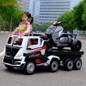 MEGA TRUCK, CIĘŻARÓWKA Z PRZYCZEPĄ GIGANT ZESTAW/BDQ-2020 Import SUPER-TOYS