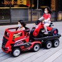 MEGA TRUCK, CIĘŻARÓWKA Z PRZYCZEPĄ GIGANT ZESTAW/BDQ-2020 Import SUPER-TOYS