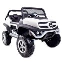 MERCEDES BENZ UNIMOG 4X4,12V14AH, AMORTYZATORY, MIĘKKIE KOŁA,MIĘKKIE SIEDZENIE SUPER OPCJA/UNIMOG Import SUPER-TOYS