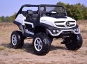 MERCEDES BENZ UNIMOG 4X4,12V14AH, AMORTYZATORY, MIĘKKIE KOŁA,MIĘKKIE SIEDZENIE SUPER OPCJA/UNIMOG Import SUPER-TOYS