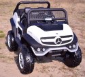 MERCEDES BENZ UNIMOG 4X4,12V14AH, AMORTYZATORY, MIĘKKIE KOŁA,MIĘKKIE SIEDZENIE SUPER OPCJA/UNIMOG Import SUPER-TOYS