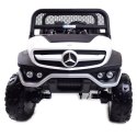 MERCEDES BENZ UNIMOG 4X4,12V14AH, AMORTYZATORY, MIĘKKIE KOŁA,MIĘKKIE SIEDZENIE SUPER OPCJA/UNIMOG Import SUPER-TOYS